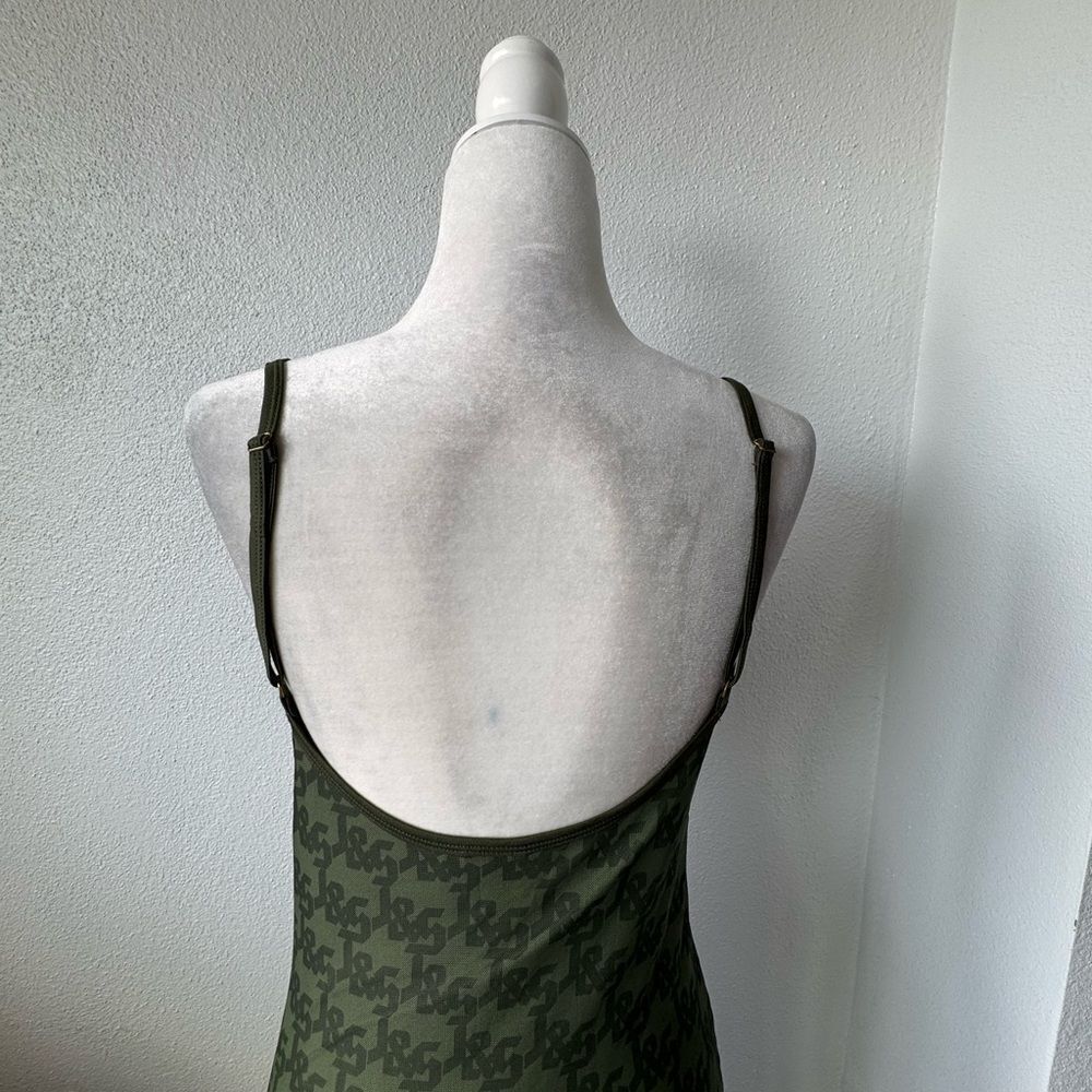 Jagger & Stone JGR STA Olive Green Slip Maxi Dress Low Back SZ 6 NWOT - Picture 7 of 13